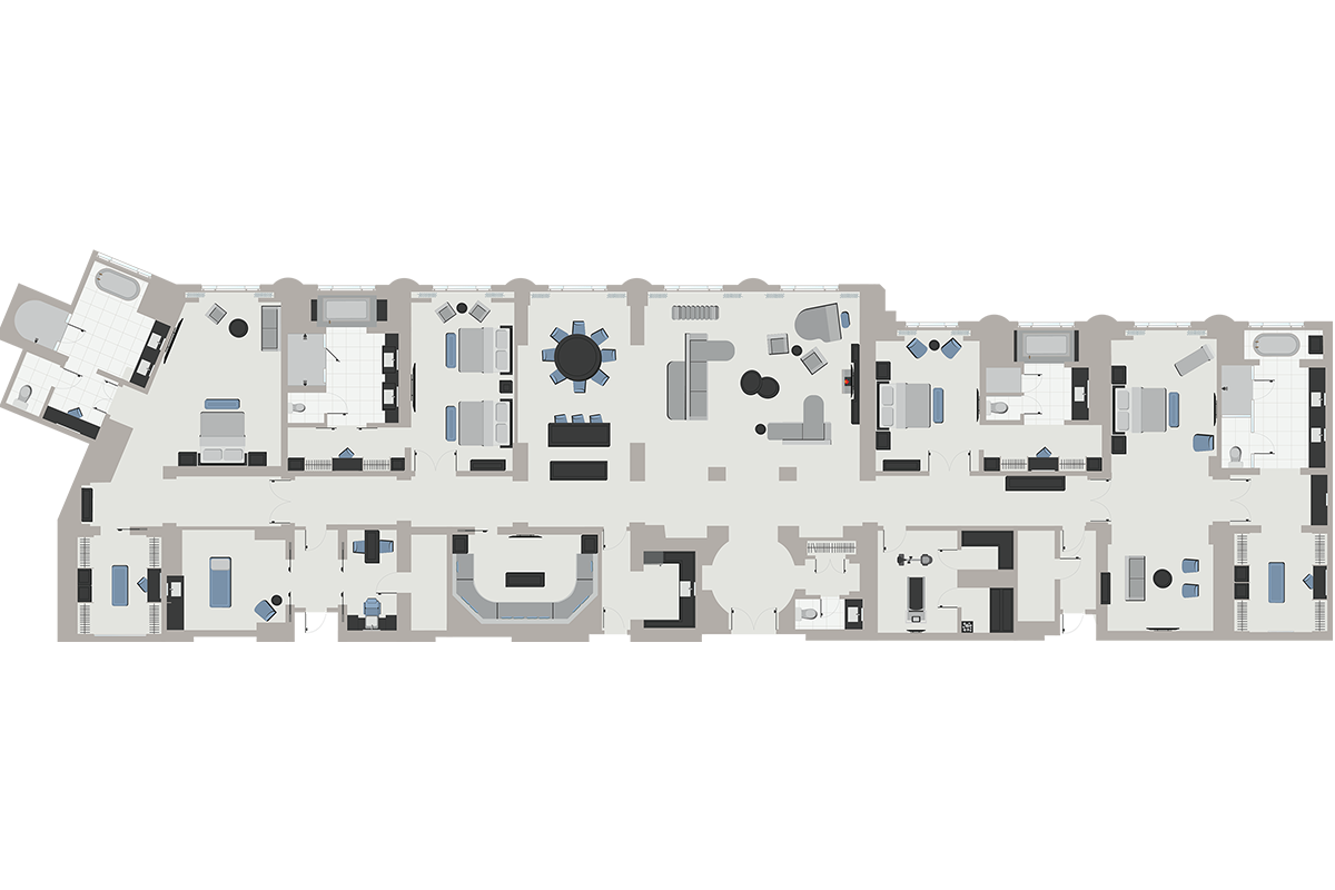 Chairman Suite four bedroom floor plan