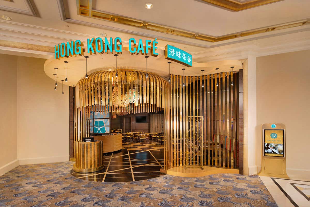 Exterior view of the Hong Kong Café entrance.