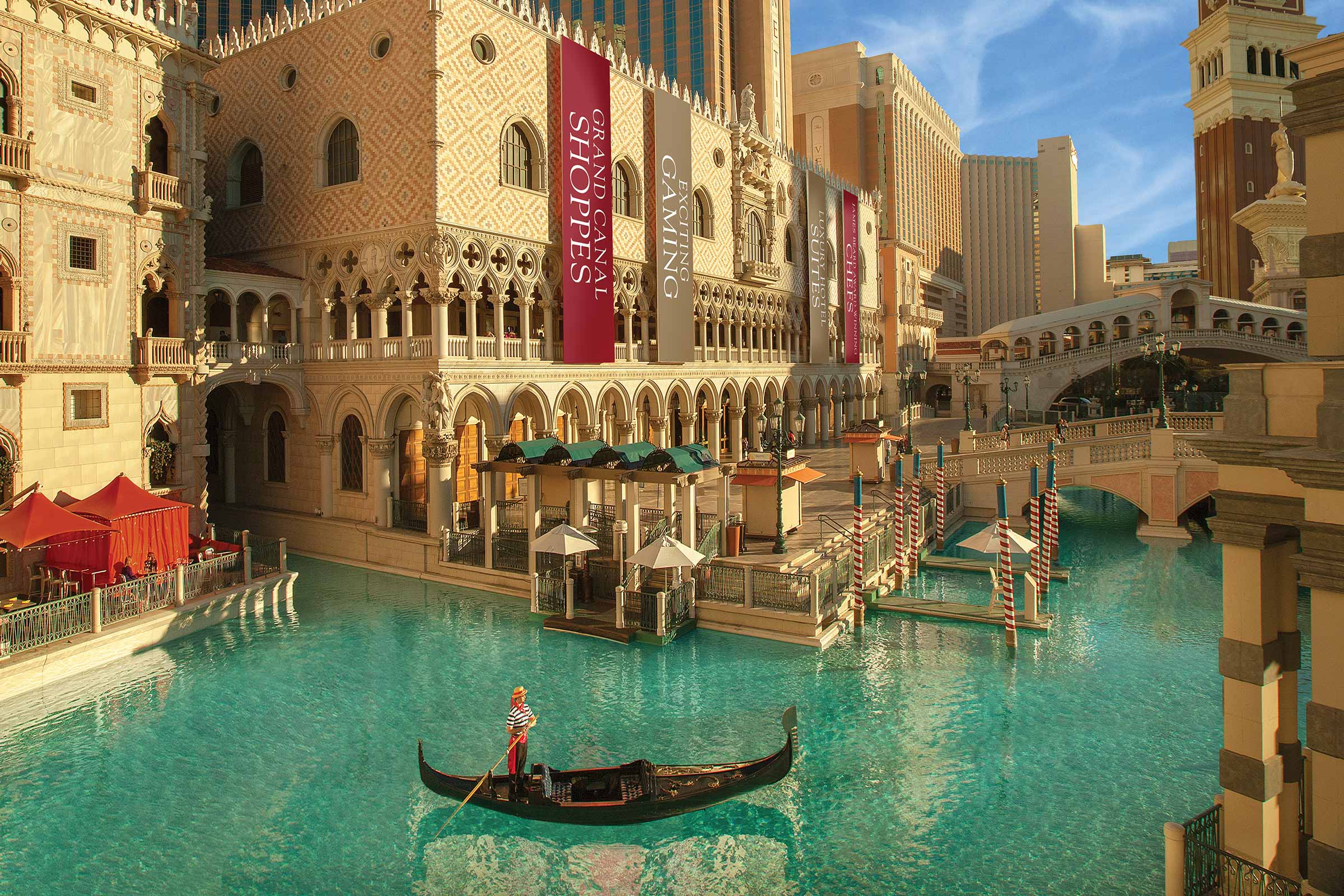 Enjoy views of the Strip from your Gondola