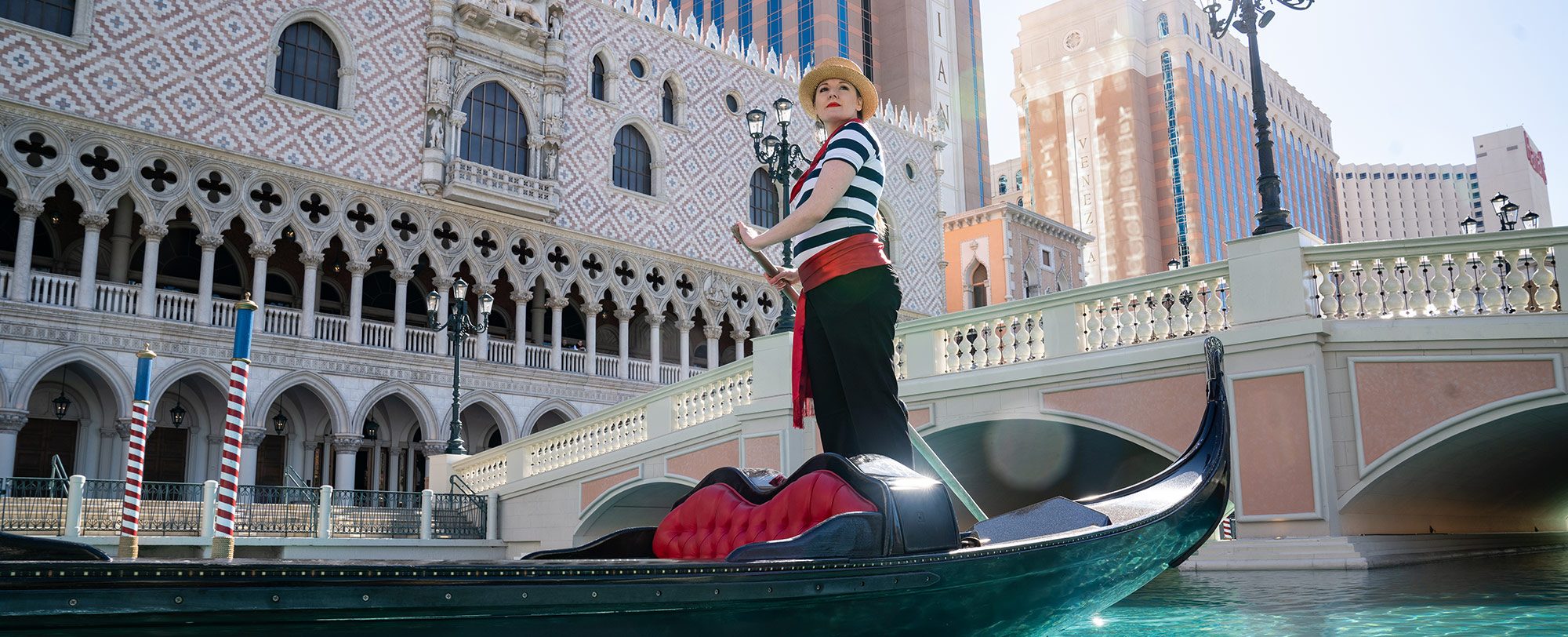 Gondola Ride at the Venetian Hotel and Casino