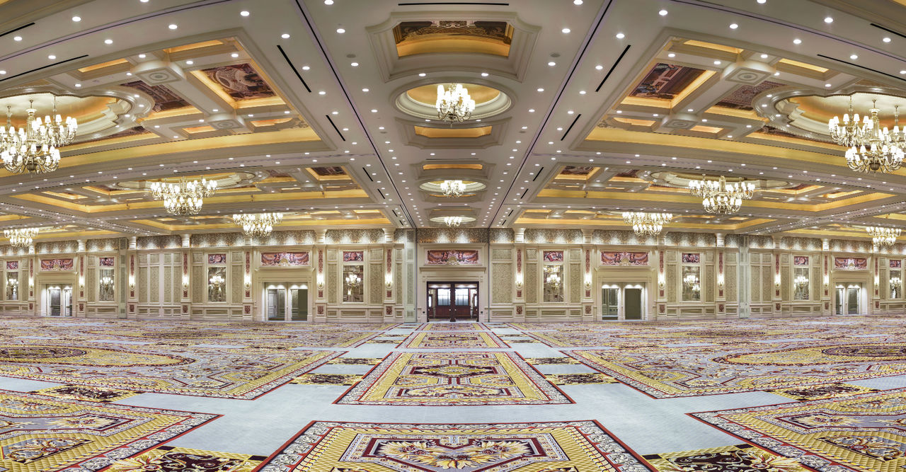 Empty interior of the Palazzo Ballroom 